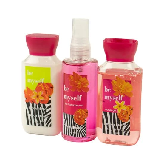 Kit Body Splash Dear Body Be Myself - Feminino - com Necessaire - 88ML + 88ML + 88ML