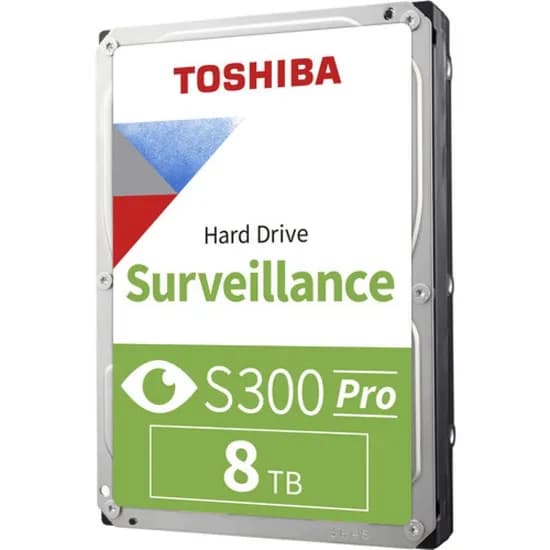 HD SATA3 8TB Toshiba S300 Pro HDWTA80UZSVAR para Vigilância