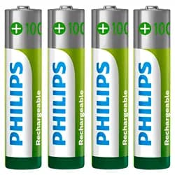 Pilhas Recarregável Philips AAA com 4 Pilhas / 1000MAH - R03B4RTU10/97
