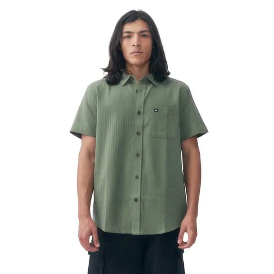Camisa Quiksilver Camisa Masc Robin Verde
