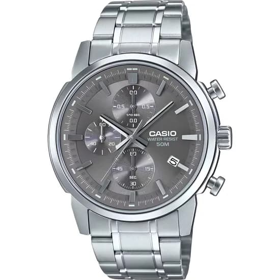 Relógio Casio MTP-E510D-8AVDF Analógico Masculino - Deep Grey/Prata