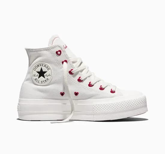 Calzado Converse Lift Ox Chucks In Love Blanco Alt