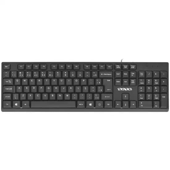 Teclado Sate AK-961 USB Portugues Preto
