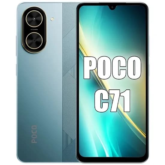 Celular Xiaomi Poco C71 Dual Sim de 64GB/4GB Ram de 6.88" 32MP/8MP - Azul (Global)
