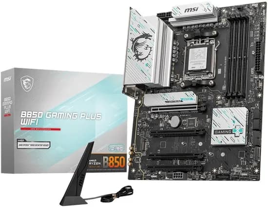 Placa Mãe MSI B850 Gaming Plus Wifi AM5/ 4XDDR5/ M.2/ PCI-e/ DP/ USB-C/ SATA