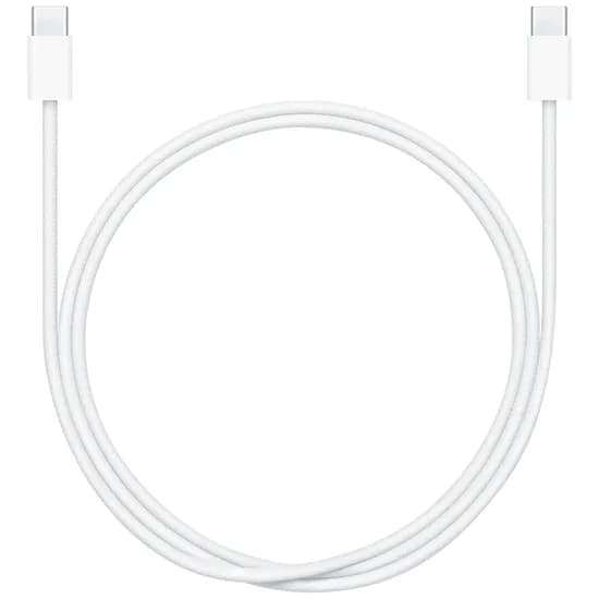 Cabo Apple MW493ZM/A - USB-C / USB-C - 1 Metro - Nylon Traçado - Branco