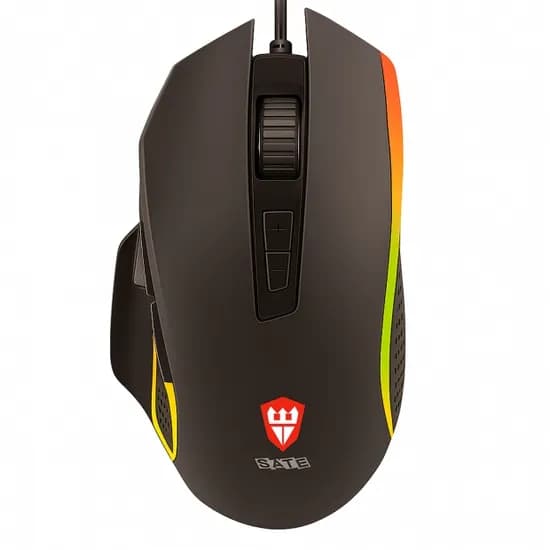 Mouse Sate A-565 USB RGB 3600DPI Preto|