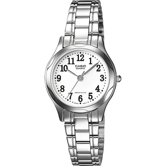 Relógio Casio LTP-1275D-7BDF Analógico Feminino - Prata/Branco