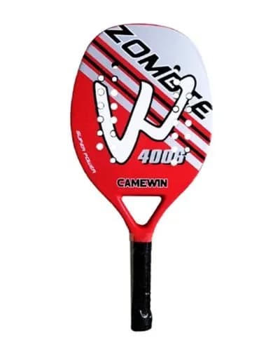 Camewin Raquete Beach 50% Carbon Red & White