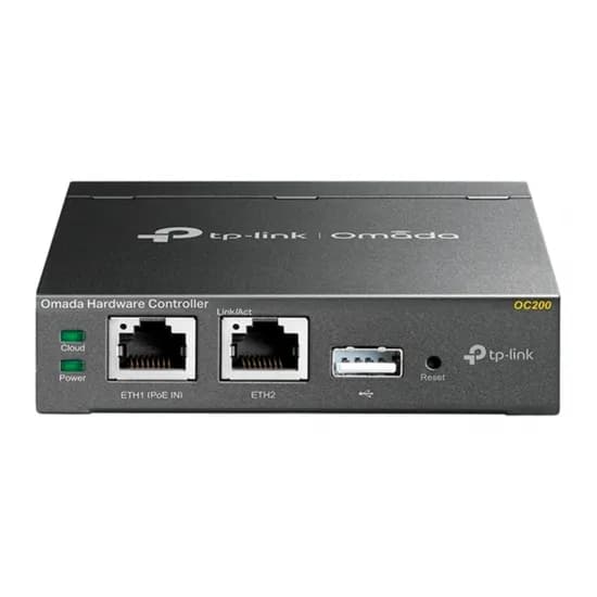 Controlador de Hardware TP-Link OC200 Omada Cloud, 100MB/s, 2 Portas, USB 2.0, Preto