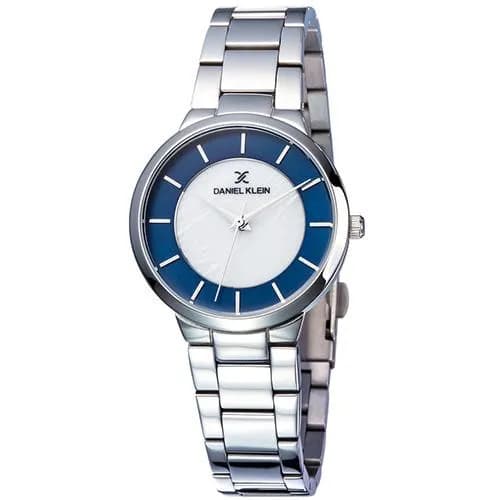 Relógio Analógico Daniel Klein Premium DK11887-7 Feminino, Metal - Prata e Azul
