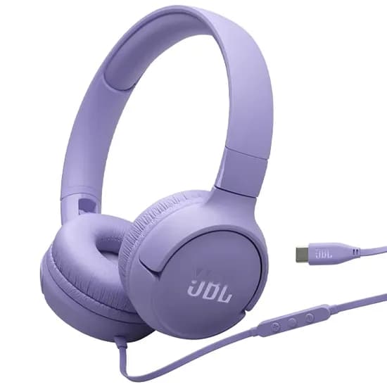 Fone de Ouvido JBL Tune 520C com Microfone e Cabo de 1.20 Metros - Roxo