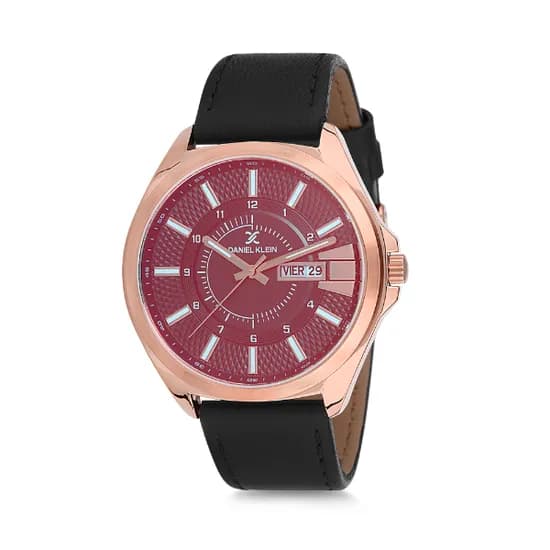 Relógio Analógico Masculino Daniel Klein Premium DK12172-4 - Preto e Rosa Ouro