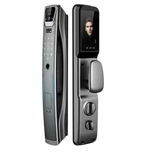 Fechadura Digital S937MAX Wifi Tuya/Videochamada/Cinza
