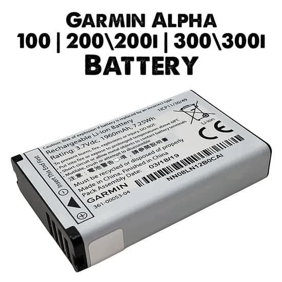 GPS Garmin Alpha 100 / 200 / 200I/ 300/ 300I,Bateria