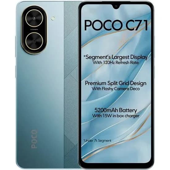 Smartphone Xiaomi Poco C71 128GB 4RAM Blue Global