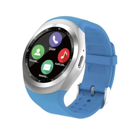 Relógio Smart Watch Redondo Azul