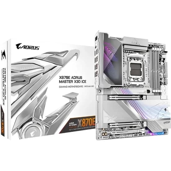 Placa-Mãe Gigabyte X870E Aorus Master X3D Ice AM5 DDR5