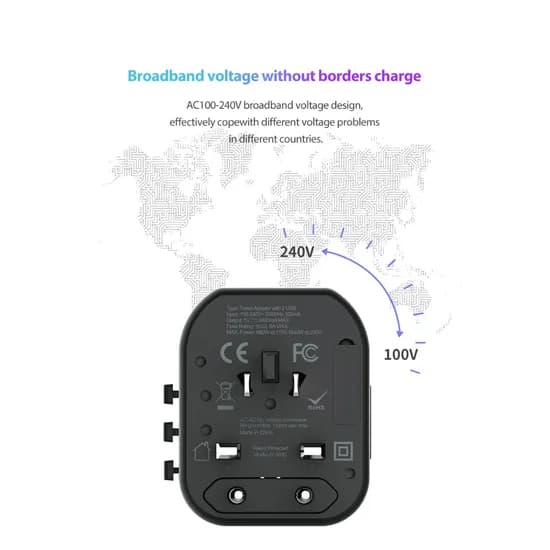 Carregador Multifunción Global (Negro)