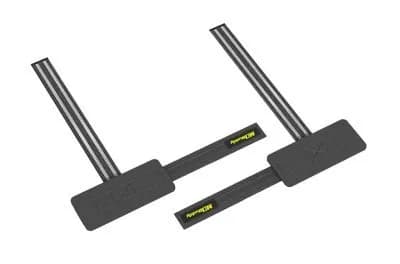 Mdbuddy Cinta para Levantamiento de Pesas 39X8CM Negro Par