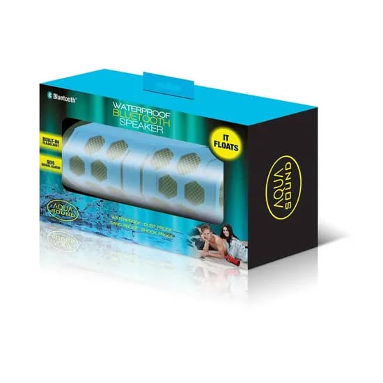 Caixa de Som Aqua Sound Water Resist Aqua Blue