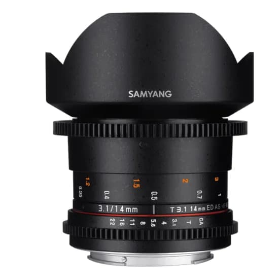 Lente Cine Samyang Canon VDSLR 14MM T3.1 II Ef FF