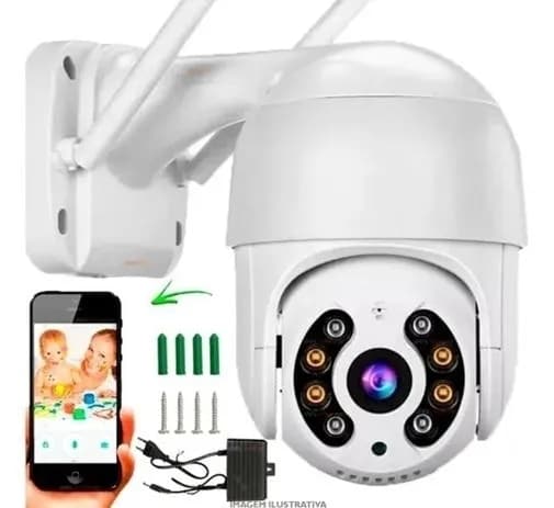 Camera Segurança Smart IP Wifi Icsee Mini Dome Full HD