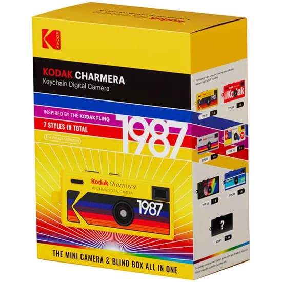Câmera Digital Kodak Charmera Keychain Digital Camera 1987 - 1.6MP - USB-C/Microsd - Caixa Surpresa