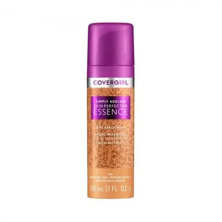Base Covergirl Simply Ageless Skin Perfector Essence Foundation 50 Medium Tan 30ML