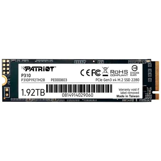SSD M.2 1920GB Patriot P310 Nvme P310P192TM28 GEN3