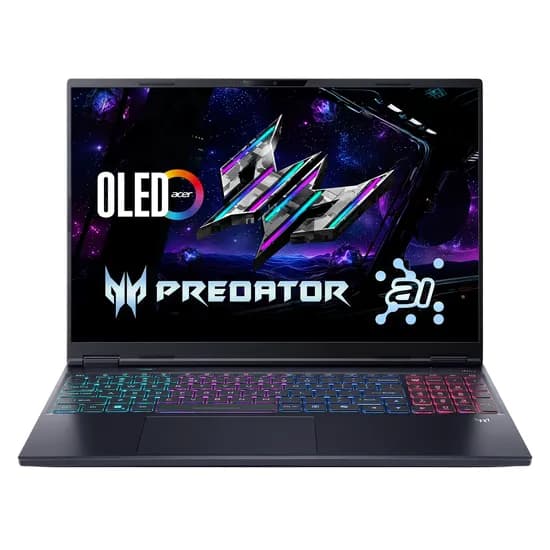 Notebook Gamer Acer Predator Helios Neo 16 Intel Core Ultra 9-275HX RTX 5070TI 64GB Ram 2TB SSD Tela 16" Wqxga Oled Windows 11 Inglês Preto - PHN16-73-95NT