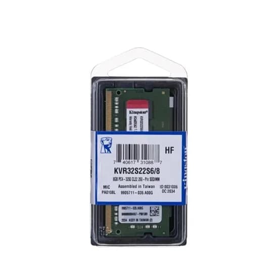 Memória Ram para Notebook Kingston DDR4 8GB 3200MHZ - KVR32S22S6/8