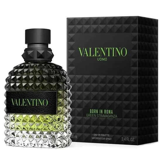 Perfume Masculino Valentino Uomo Born In Roma Green Stravaganza Edt 100 ML