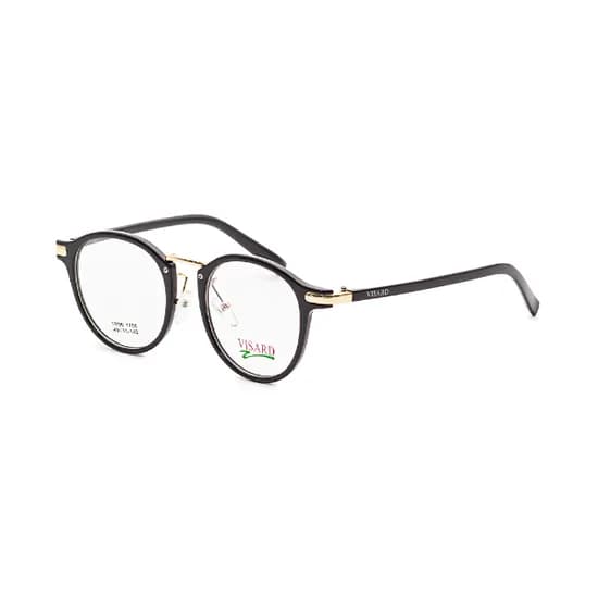 Armação para Óculos de Grau Visard TR1706 C1 Tam. 49-15-142MM - Preto/Dourado