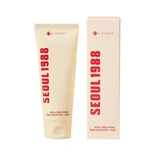 Creme Facial K-Secret Seoul 1988 Snail Mucin 93% + Rice 100ML