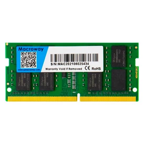 Memória para Notebook Macroway, DDR5 16GB (1X16GB), 5600MHZ, So-DIMM, CMSX32GX4M4X4000C19, Verde