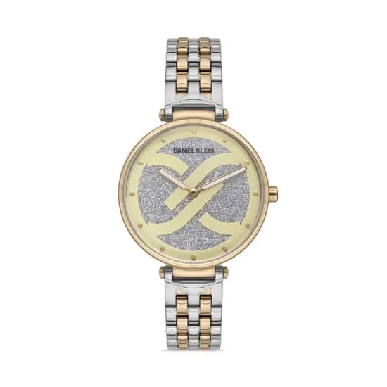 Relógio Analógico Feminino Daniel Klein Premium DK.1.12534-5 - Prata/Dourado