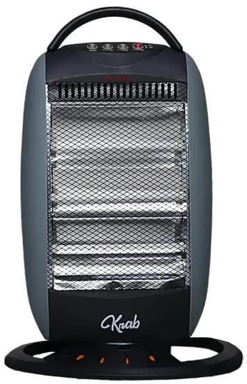 Aquecedor Elétrico Krab KBEO1200 Quartzo Oscilante 1200W 220V - Cinza