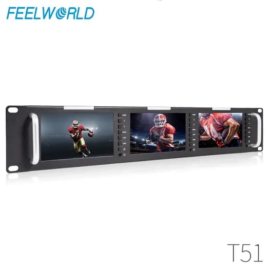 Monitor Feelworld T51 5"*3 / LCD/ Sdi/ HDMI/ Av