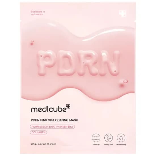 Máscara Facial Medicube PDRN Pink Vita Coating Mask - 22GR