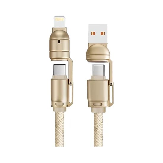 Cable G-Tide Bullet Power WC155-5 4 En 1 1.5 Metros Dorado
