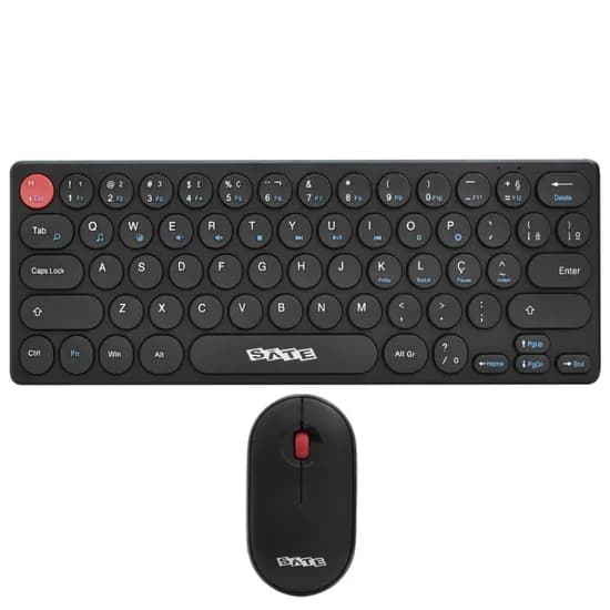 Teclado USB Satellite AK6011G com Mouse Sem Fio Preto
