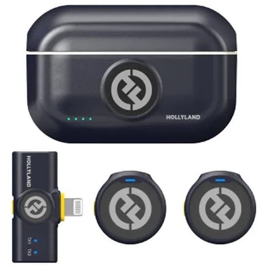 Microfone Wireless Hollyland Lark M2 Lightning Black