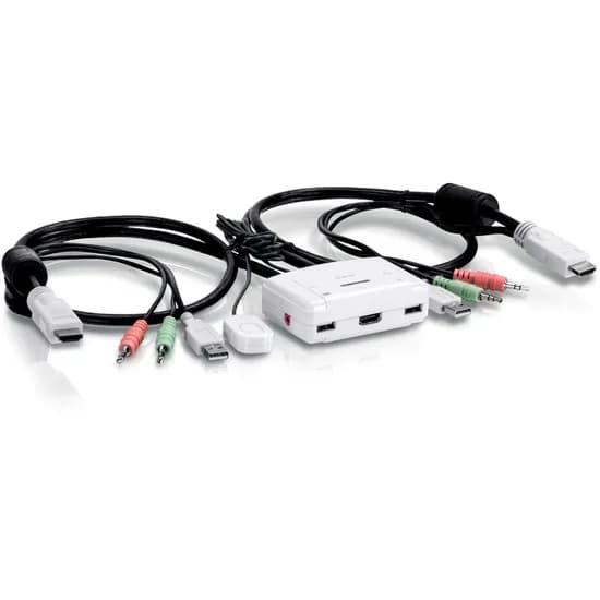 Switch Trendnet TK-215I KVM 2 Portas HDMI 1080P Y Áudio 3.5MM