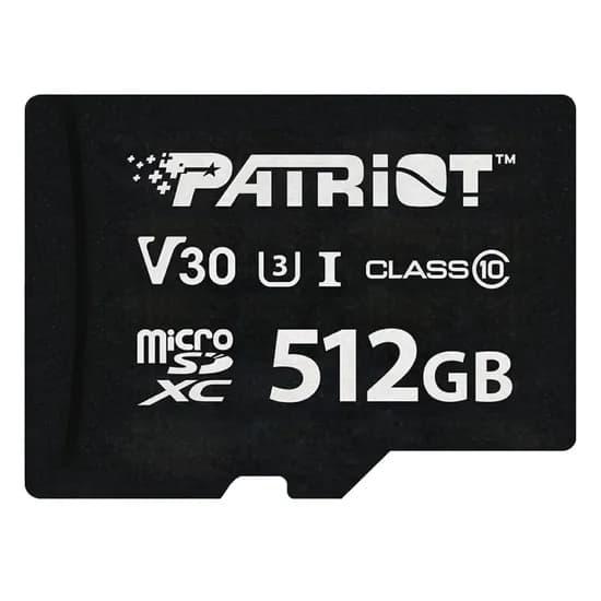 Cartão de Memória Micro SD Patriot V30 512GB 90MBS - PSF512GVX31MCX