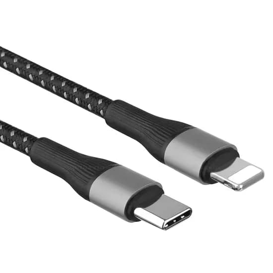 Cabo Juhuaxin JU-UX41 USB-C A Lightning 1M - Black