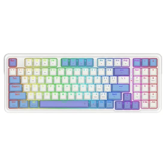 Redragon Teclado Gloria Pro K664WBP-RGB-Pro Ingles White
