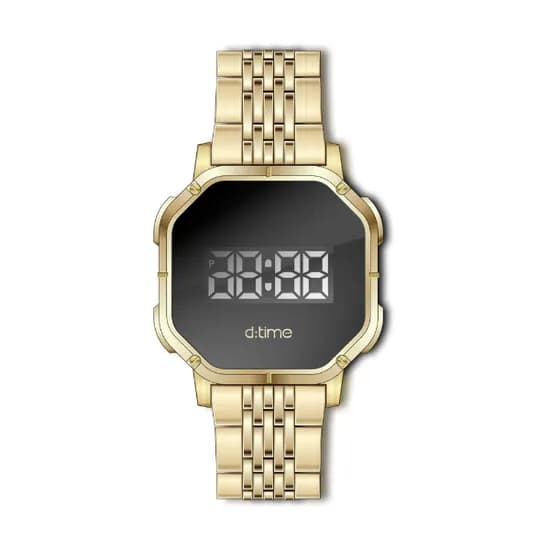 Relógio Digital Masculino Daniel Klein D Time DK.1.12334-5 - Dourado