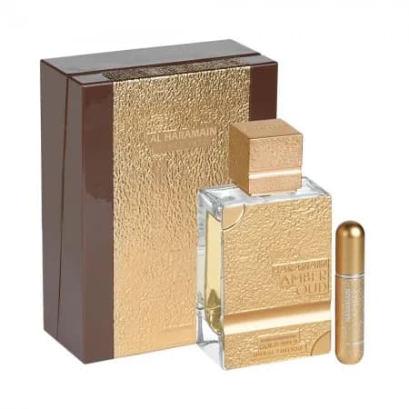Perfume Al Haramain Amber Oud Gold 999.9 Dubai Edition Extrait de Parfum Unissex 100ML