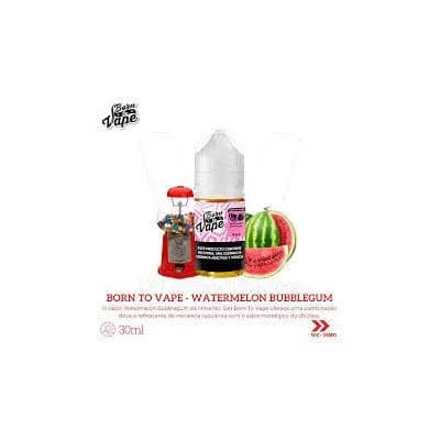 Essencia para Vaper Born To Vape Nicsalt Watermelon Bubblegum 30ML 35M